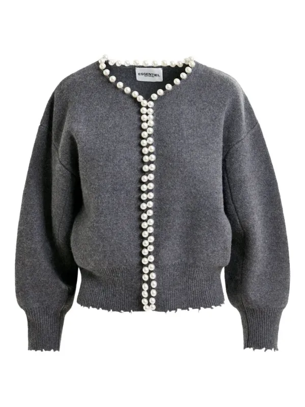 "IDEAS" KNIT CARDIGAN WITH BEADS sold by Lord & Taylor