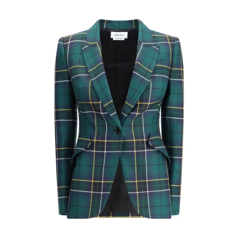 Check patterned Blazer made by Alexander McQueen