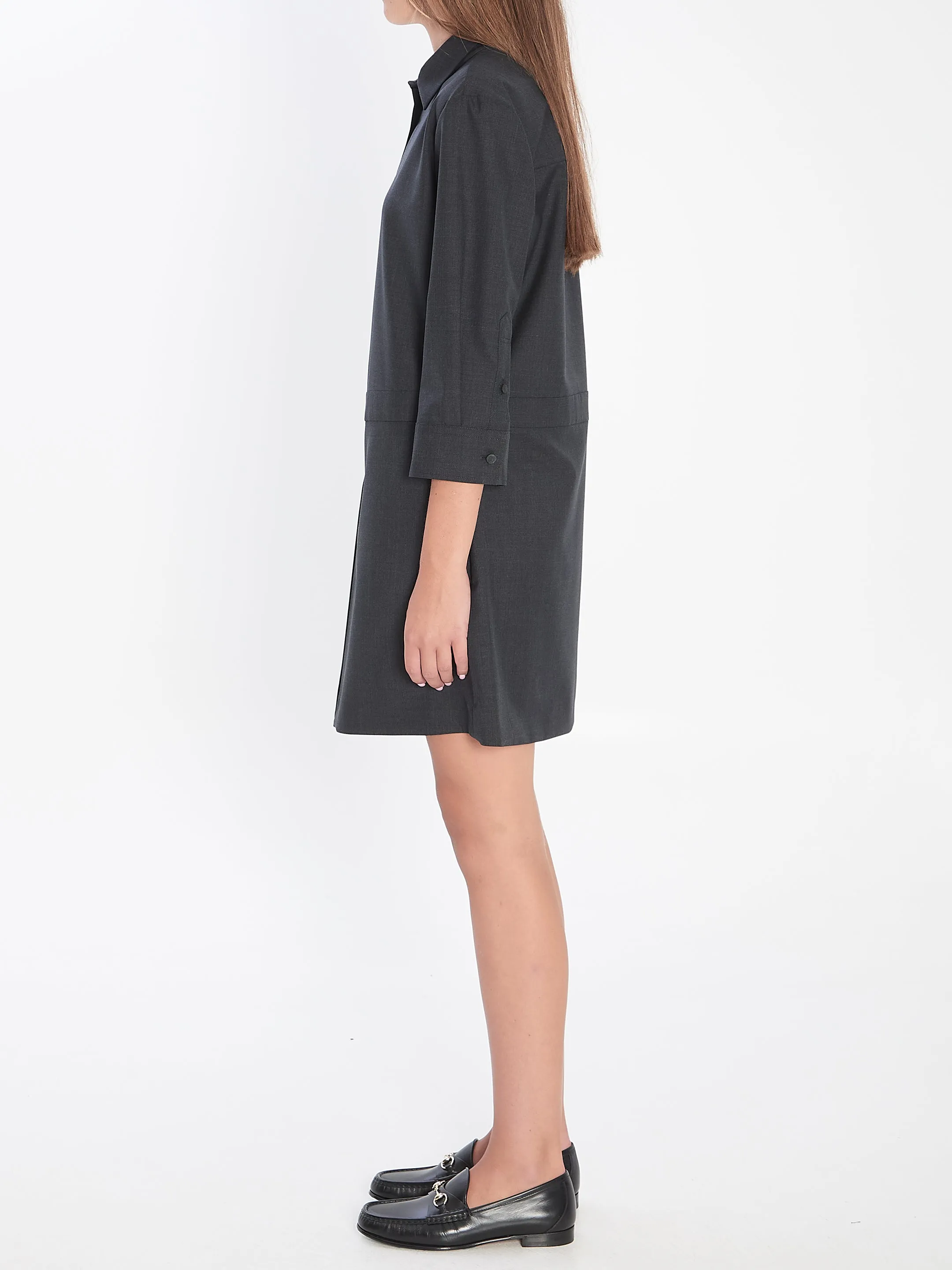 CHARCOAL WOOL POLO DRESS sold by Lord & Taylor product image thumbnail 3