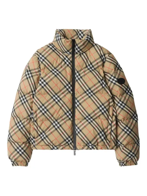 VINTAGE CHECK PATTERN PUFFER JACKET made by Burberry