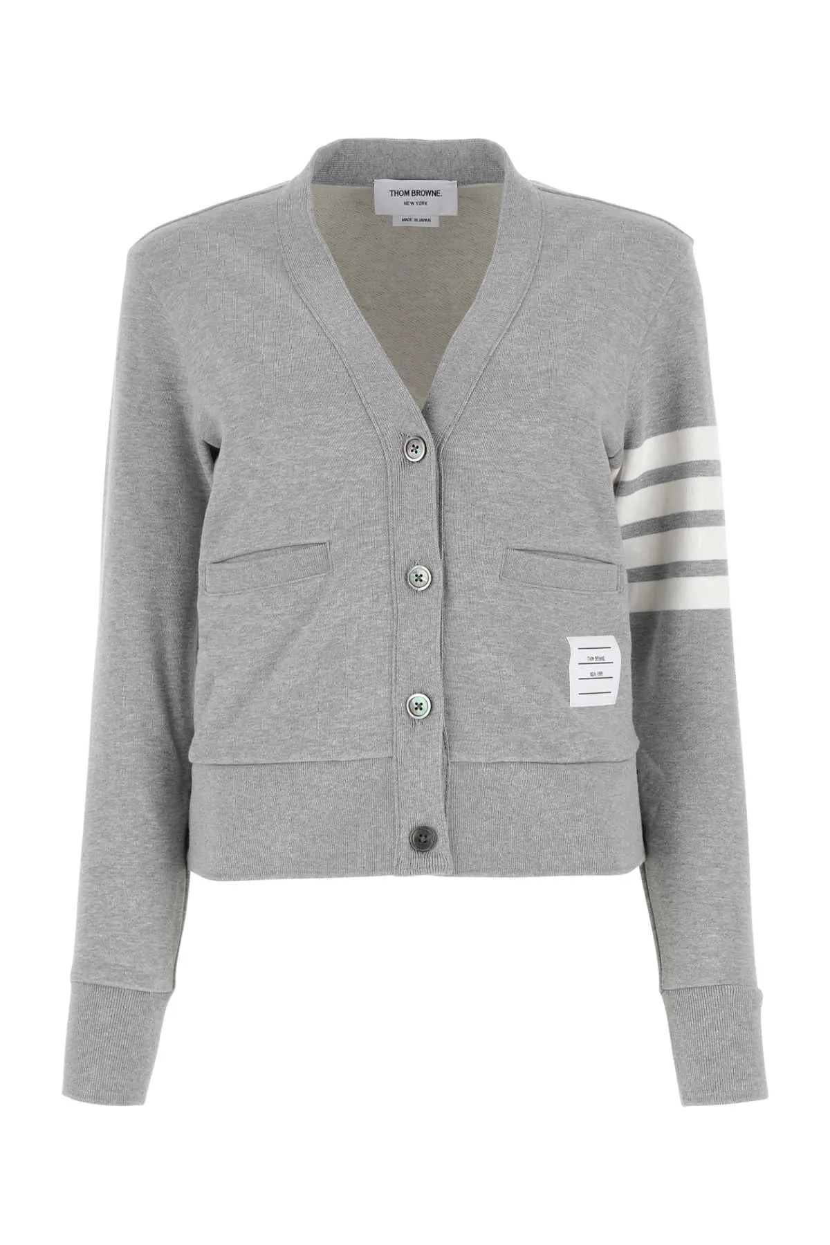 MELANGE GREY COTTON CARDIGAN sold by Lord & Taylor