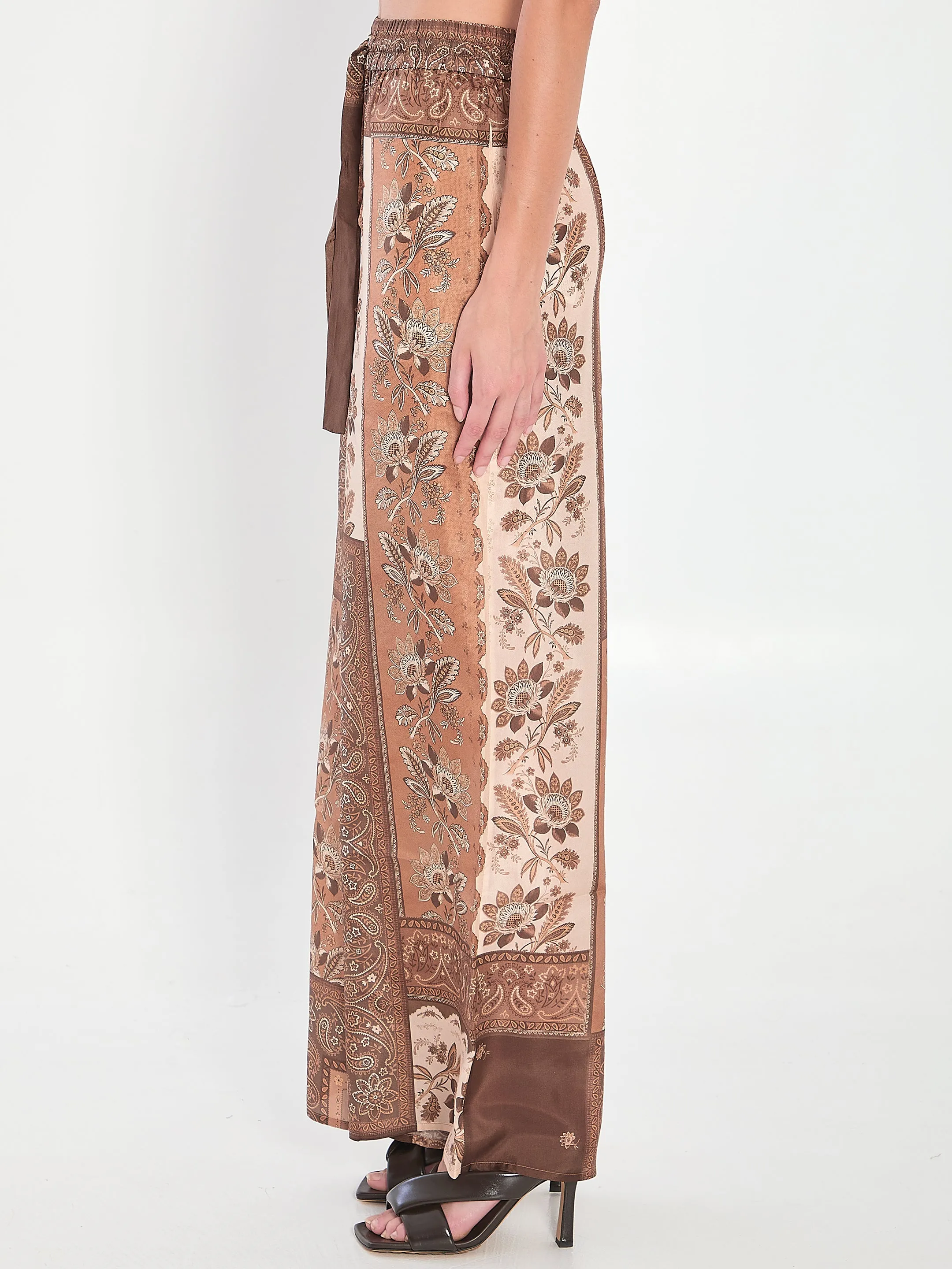 LUCKY PRINTED SILK TROUSERS sold by Lord & Taylor product image thumbnail 3