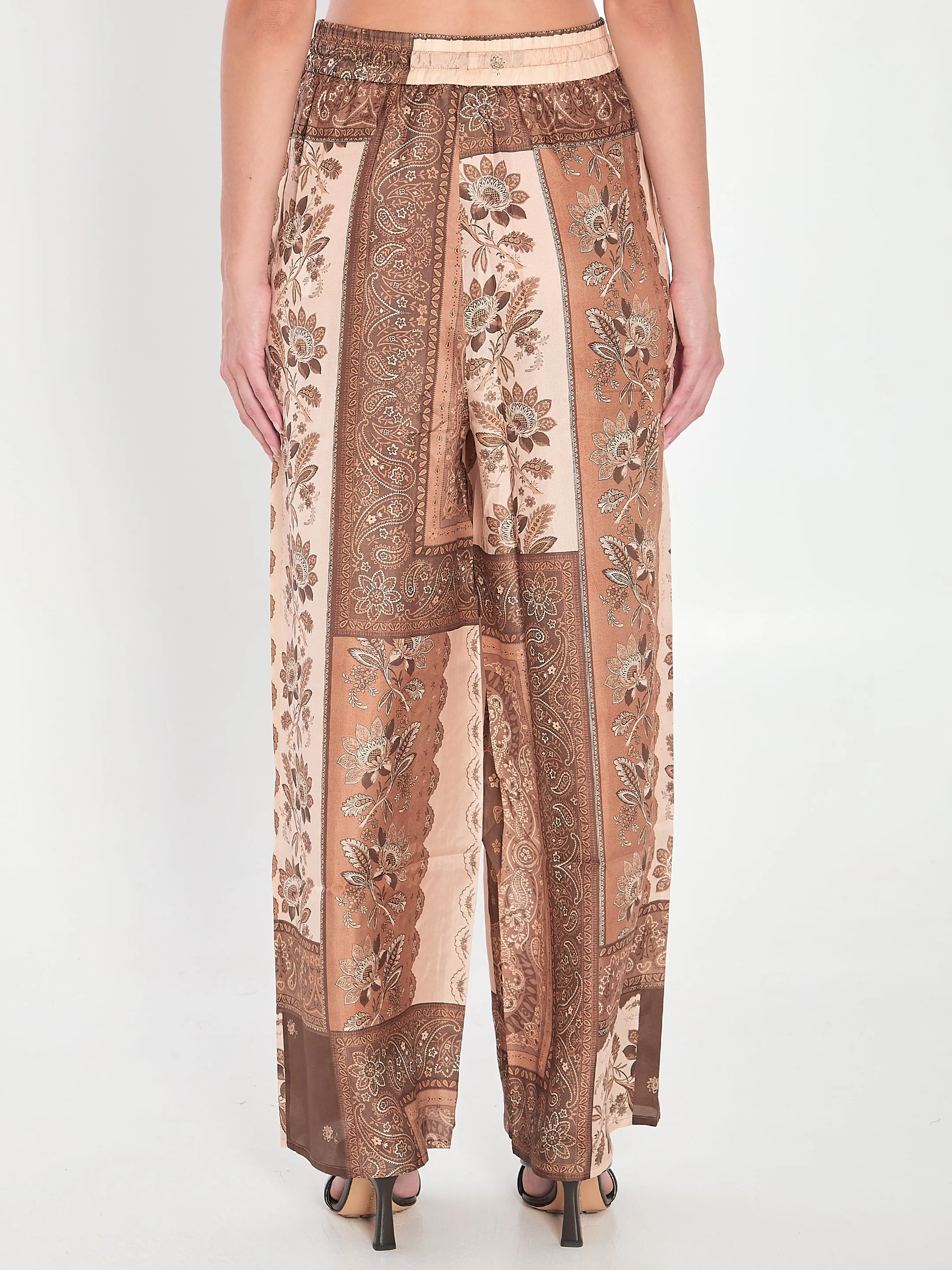 LUCKY PRINTED SILK TROUSERS sold by Lord & Taylor product image thumbnail 4