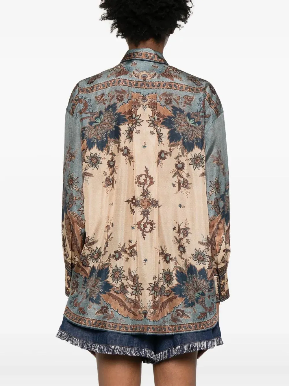 ASCENSION PRINTED SILK SHIRT sold by Lord & Taylor product image thumbnail 4
