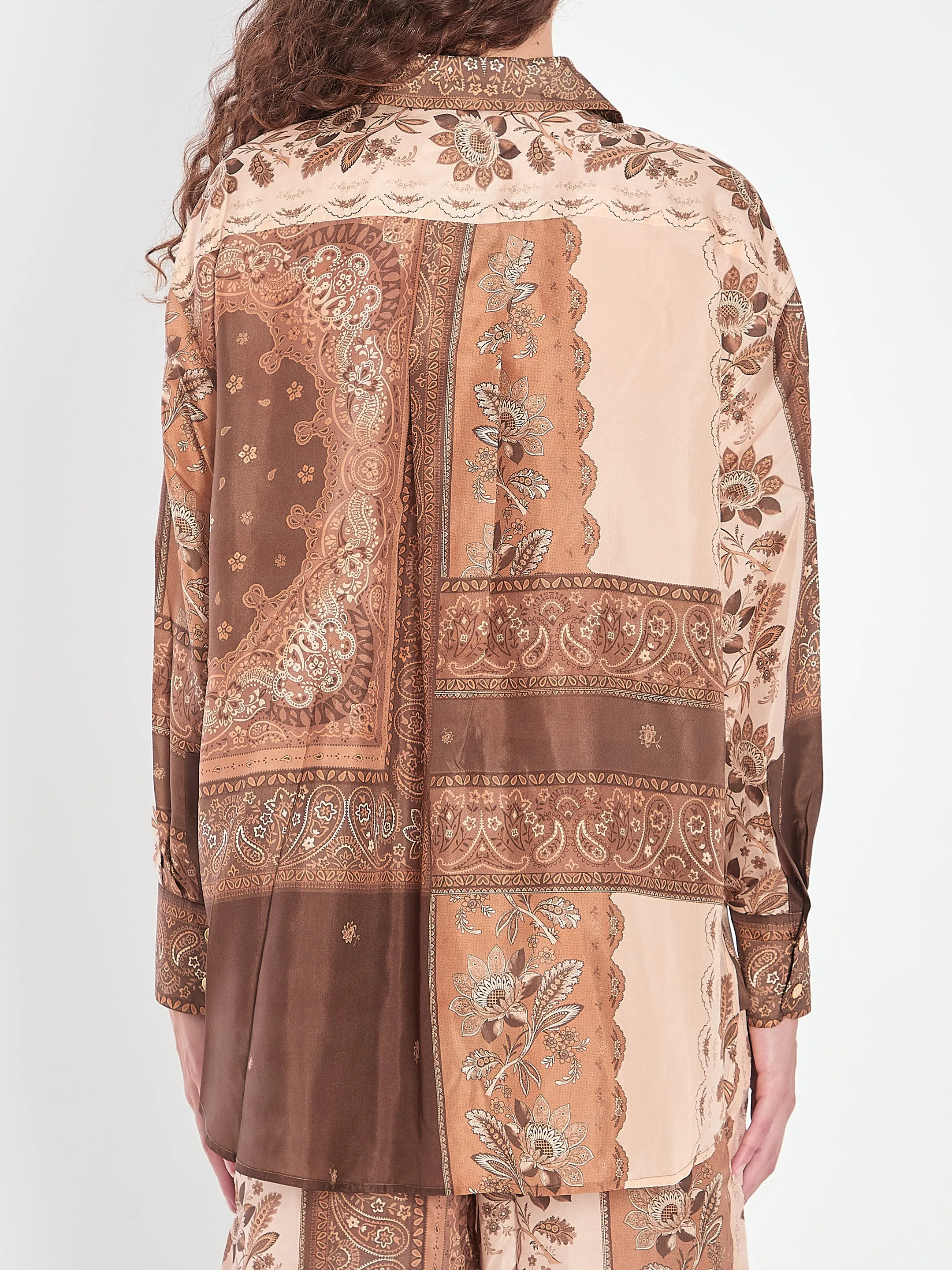 LUCKY PRINTED SILK SHIRT sold by Lord & Taylor product image thumbnail 4