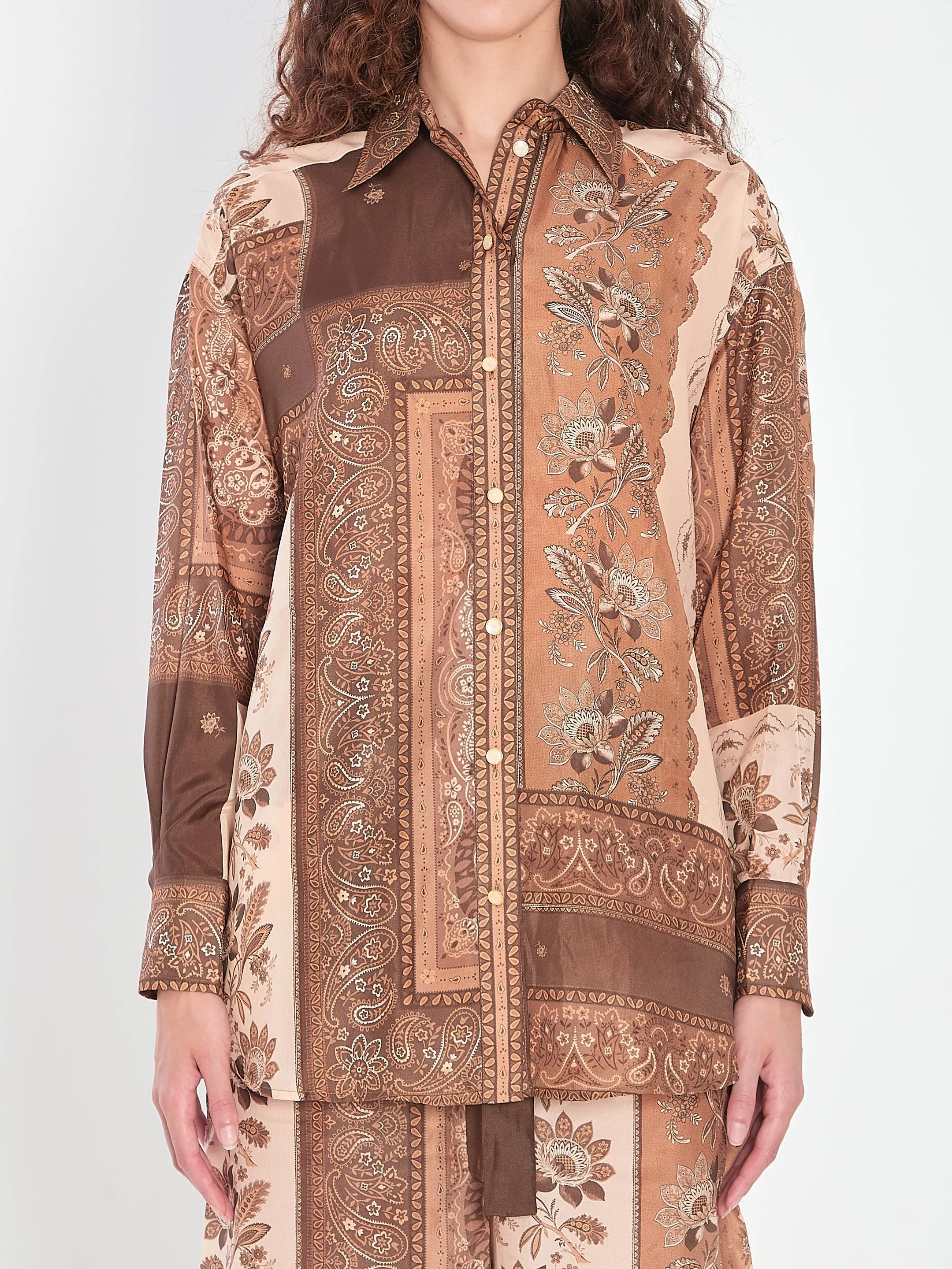 LUCKY PRINTED SILK SHIRT sold by Lord & Taylor