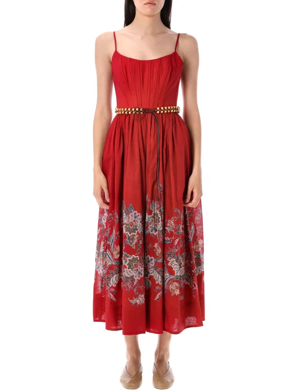 RHIANNON PRINTED MIDI DRESS made by Zimmermann