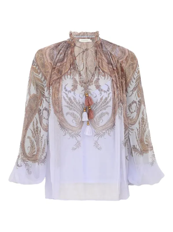 LILAC SILK NYLON SHIRT sold by Lord & Taylor
