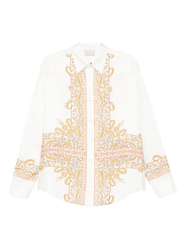 EMBROIDERED SILK SHIRT sold by Lord & Taylor