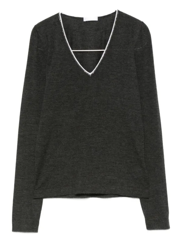 CASHMERE AND SILK V-NECKED SWEATER sold by Lord & Taylor