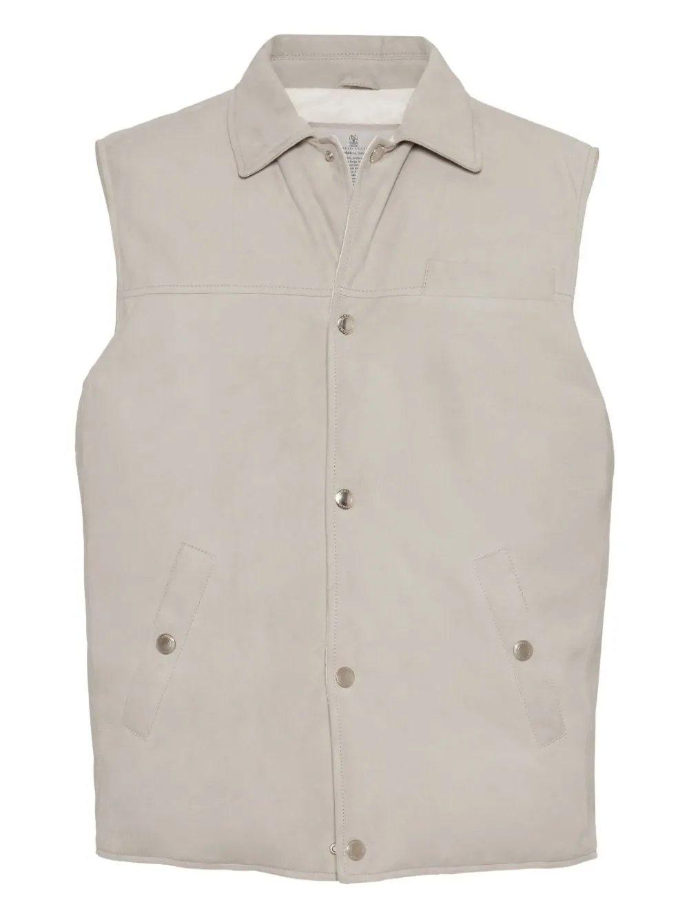 LEATHER DOWN VEST sold by Lord & Taylor