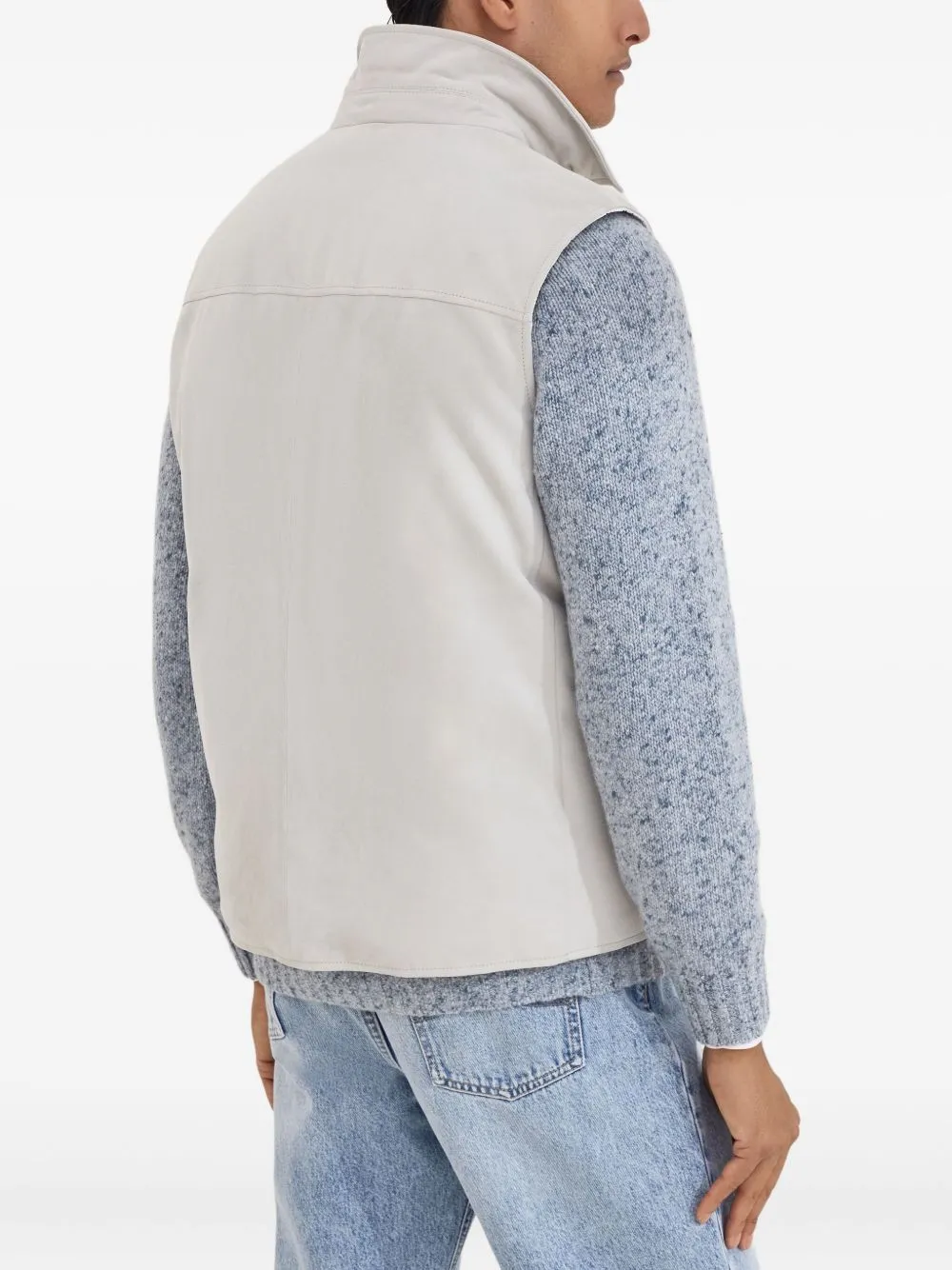 LEATHER DOWN VEST sold by Lord & Taylor product image thumbnail 2