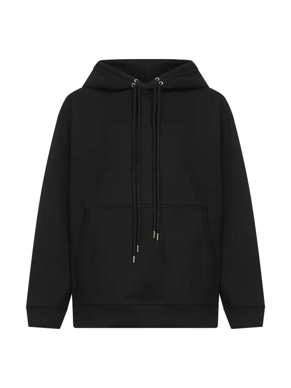 Black Cotton Loose-Fit Hoodie sold by Lord & Taylor