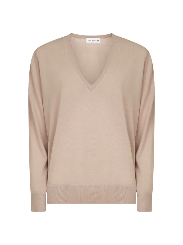 Pink Merino Wool Loose-Fit Sweater sold by Lord & Taylor