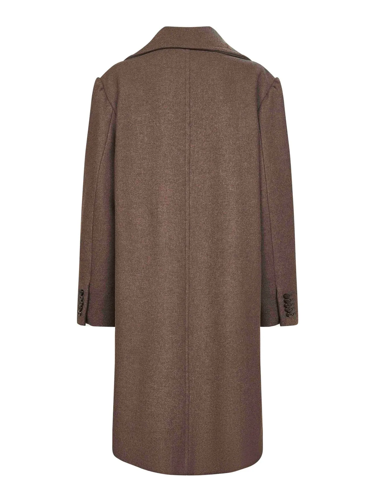 Brown Wool Blend Double-Breasted Coat sold by Lord & Taylor product image thumbnail 2