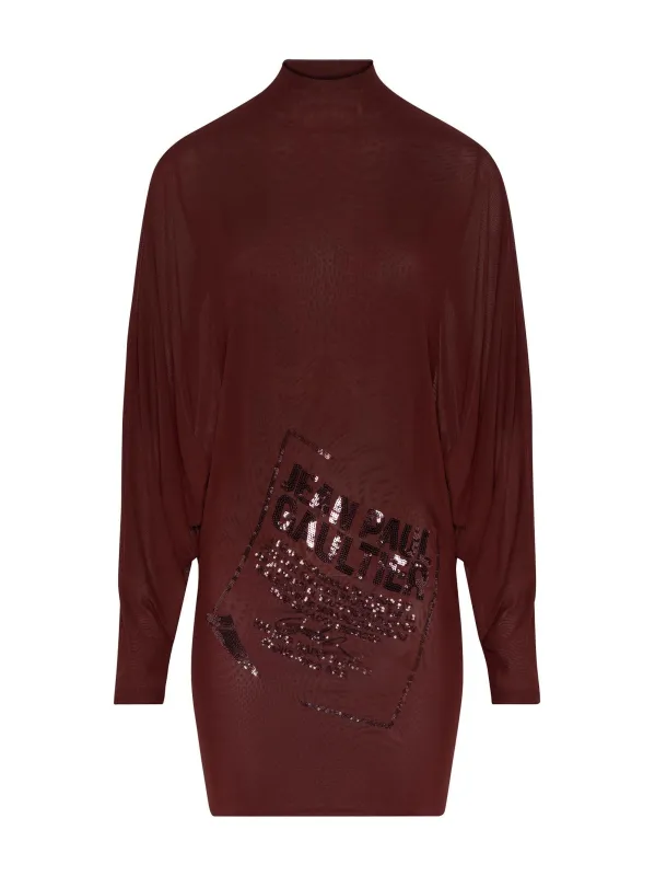 Jean Paul Gaultier Burgundy Dress sold by Lord & Taylor