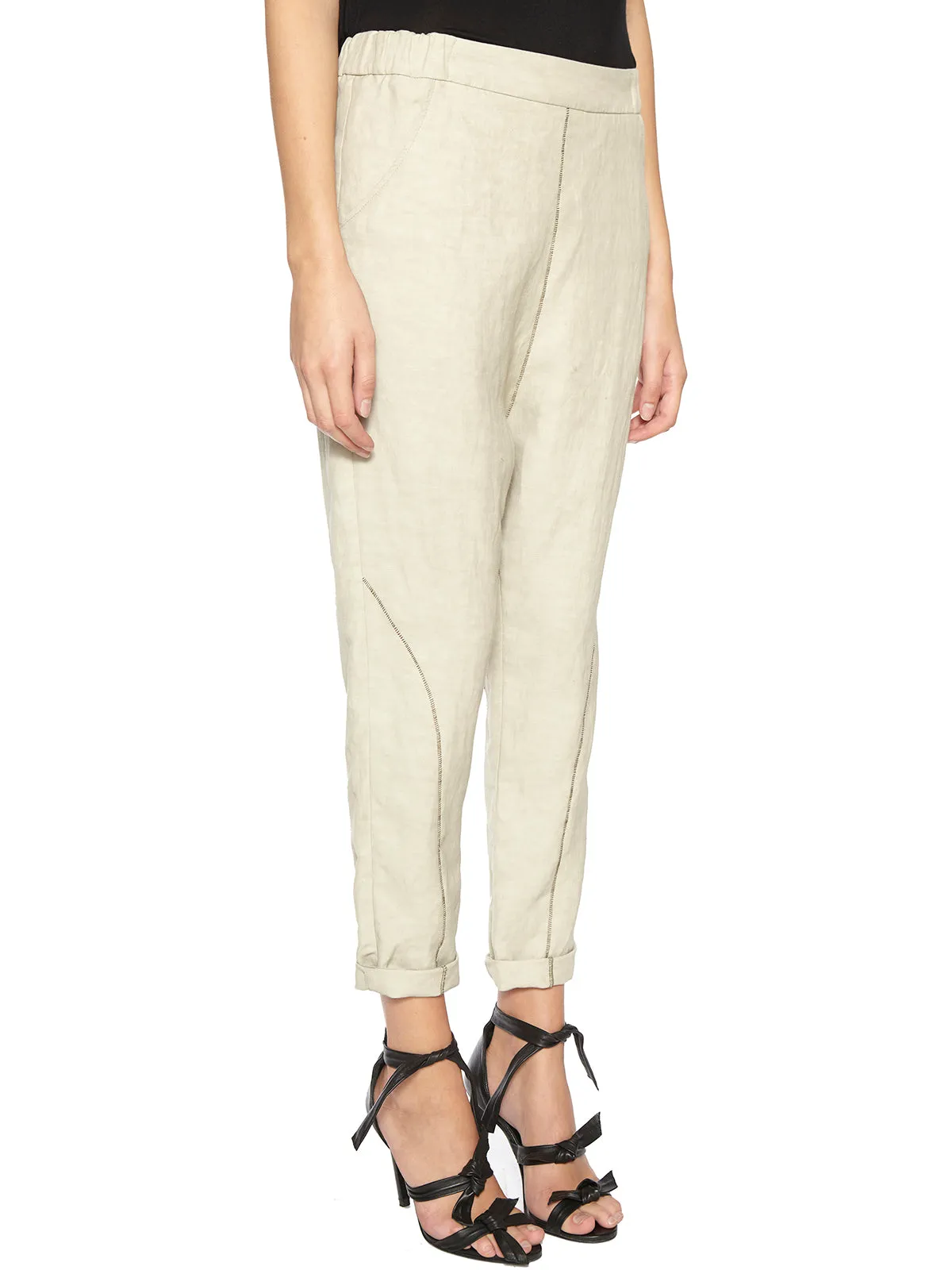 BAGGY PANT WITH STITCHING sold by Lord & Taylor product image thumbnail 4