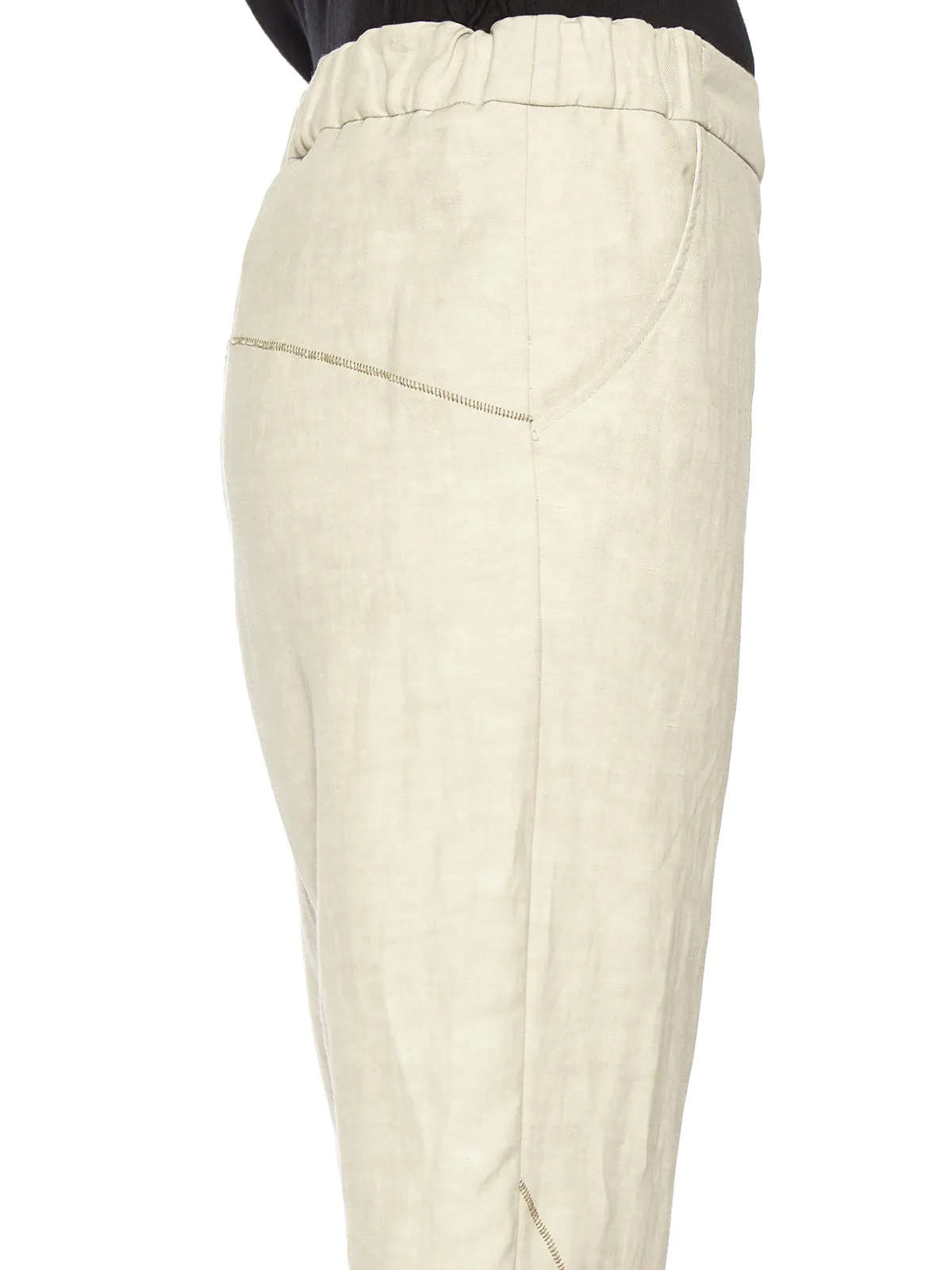 BAGGY PANT WITH STITCHING sold by Lord & Taylor product image thumbnail 2