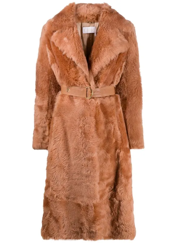 BELTED SHEARLING COAT sold by Lord & Taylor