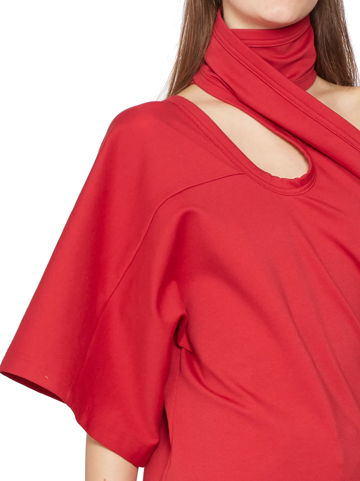 ONE-SHOULDER COTTON TOP sold by Lord & Taylor product image thumbnail 2