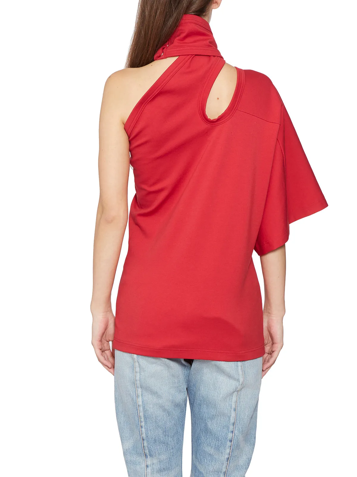 ONE-SHOULDER COTTON TOP sold by Lord & Taylor product image thumbnail 5