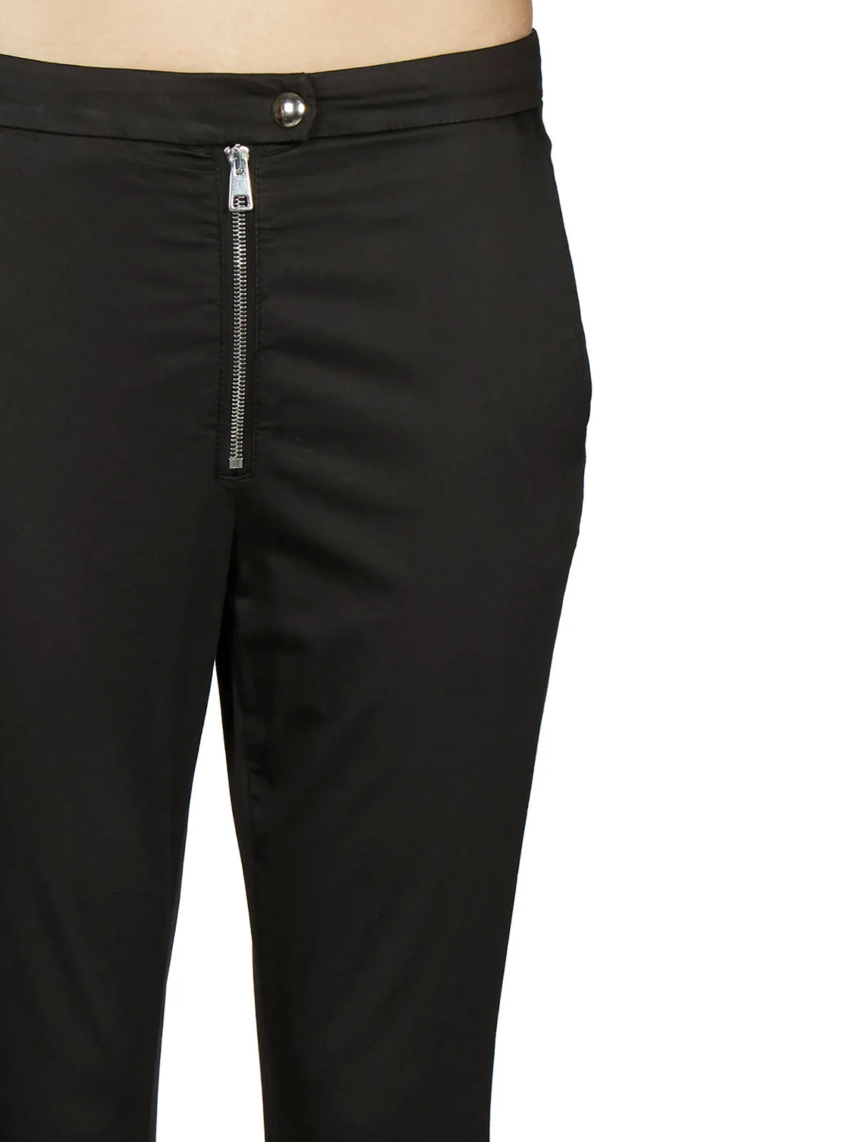 COTTON SATIN STRETCH TROUSERS sold by Lord & Taylor product image thumbnail 2