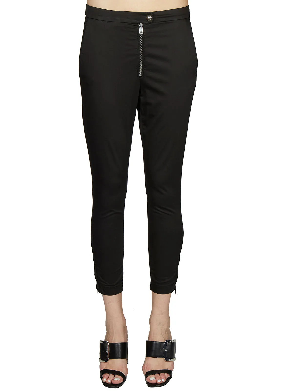 COTTON SATIN STRETCH TROUSERS sold by Lord & Taylor product image thumbnail 3