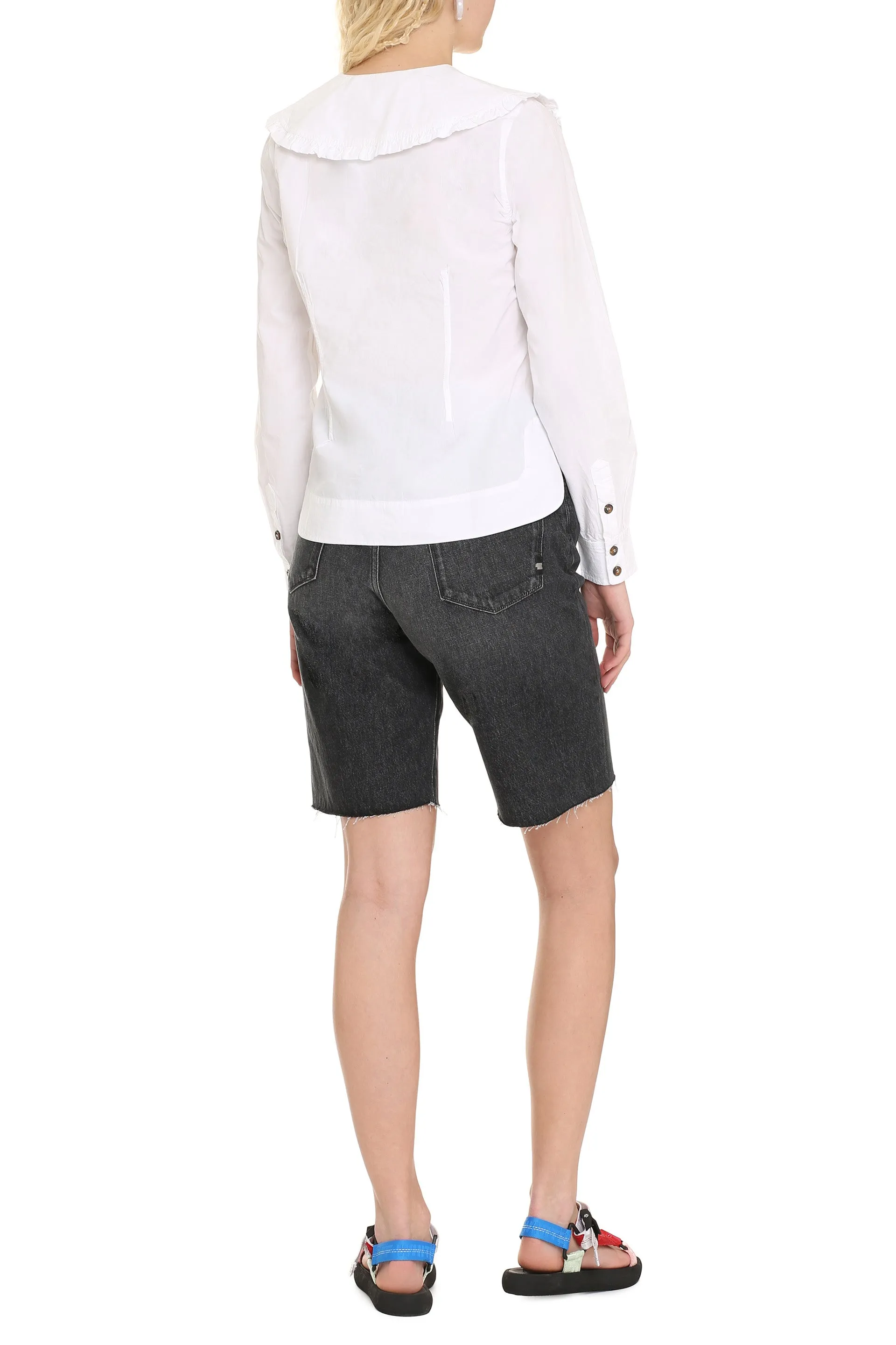 MAXI COLLAR COTTON SHIRT sold by Lord & Taylor product image thumbnail 4