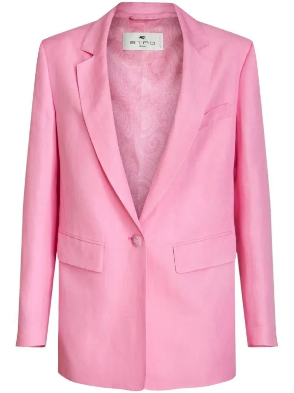 TAILORED LINEN AND SILK BLAZER sold by Lord & Taylor