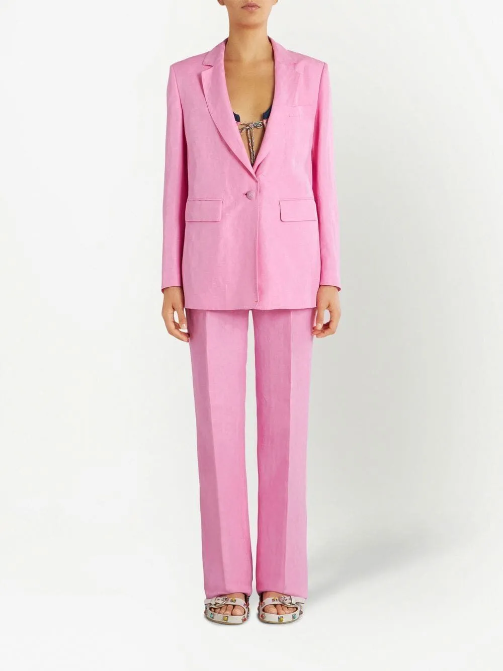 TAILORED LINEN AND SILK BLAZER sold by Lord & Taylor product image thumbnail 3