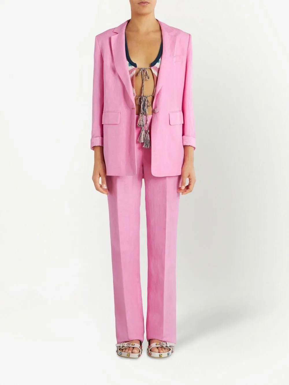 TAILORED LINEN AND SILK BLAZER sold by Lord & Taylor product image thumbnail 2