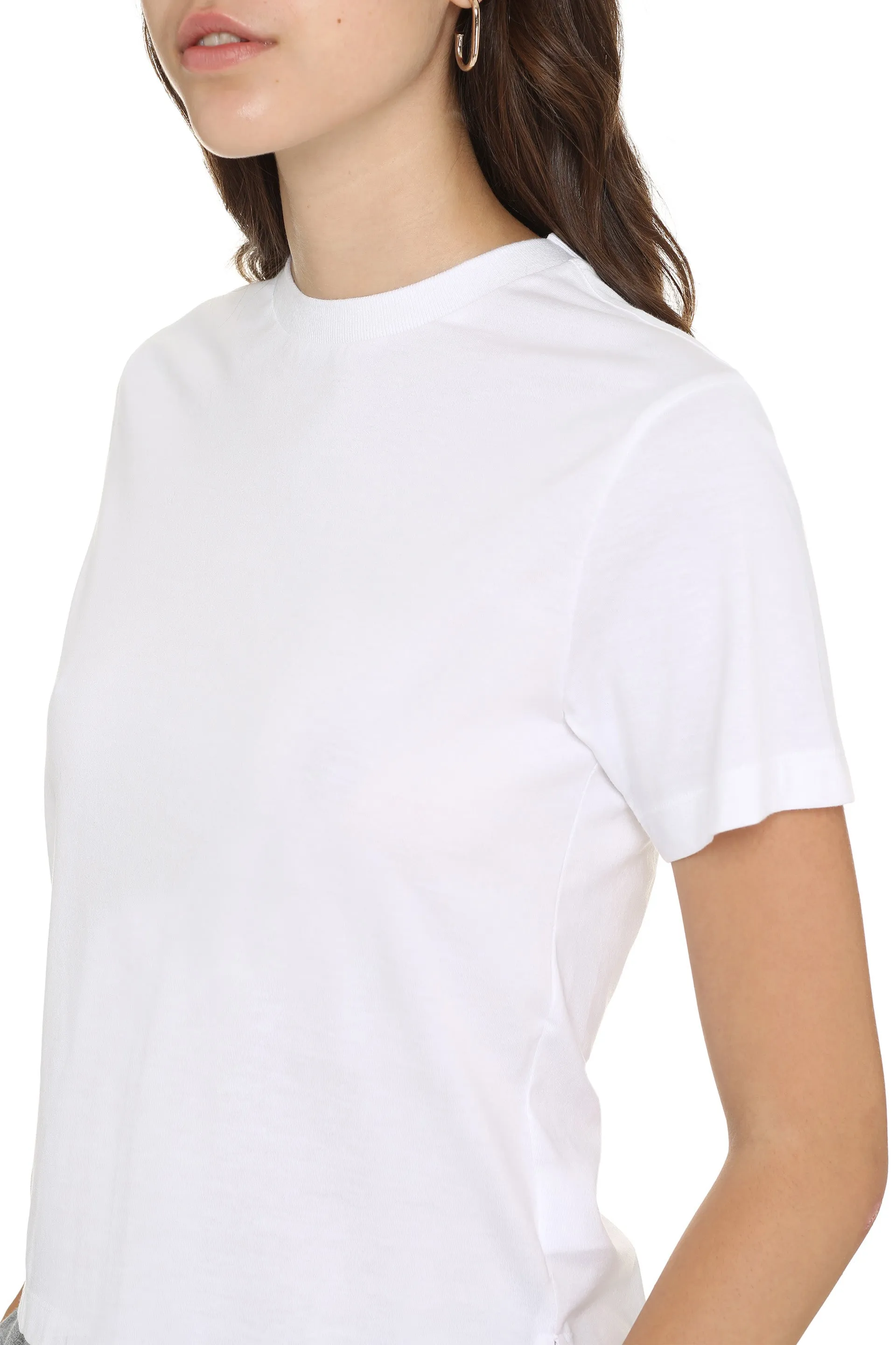 COTTON CREW-NECK T-SHIRT sold by Lord & Taylor product image thumbnail 5