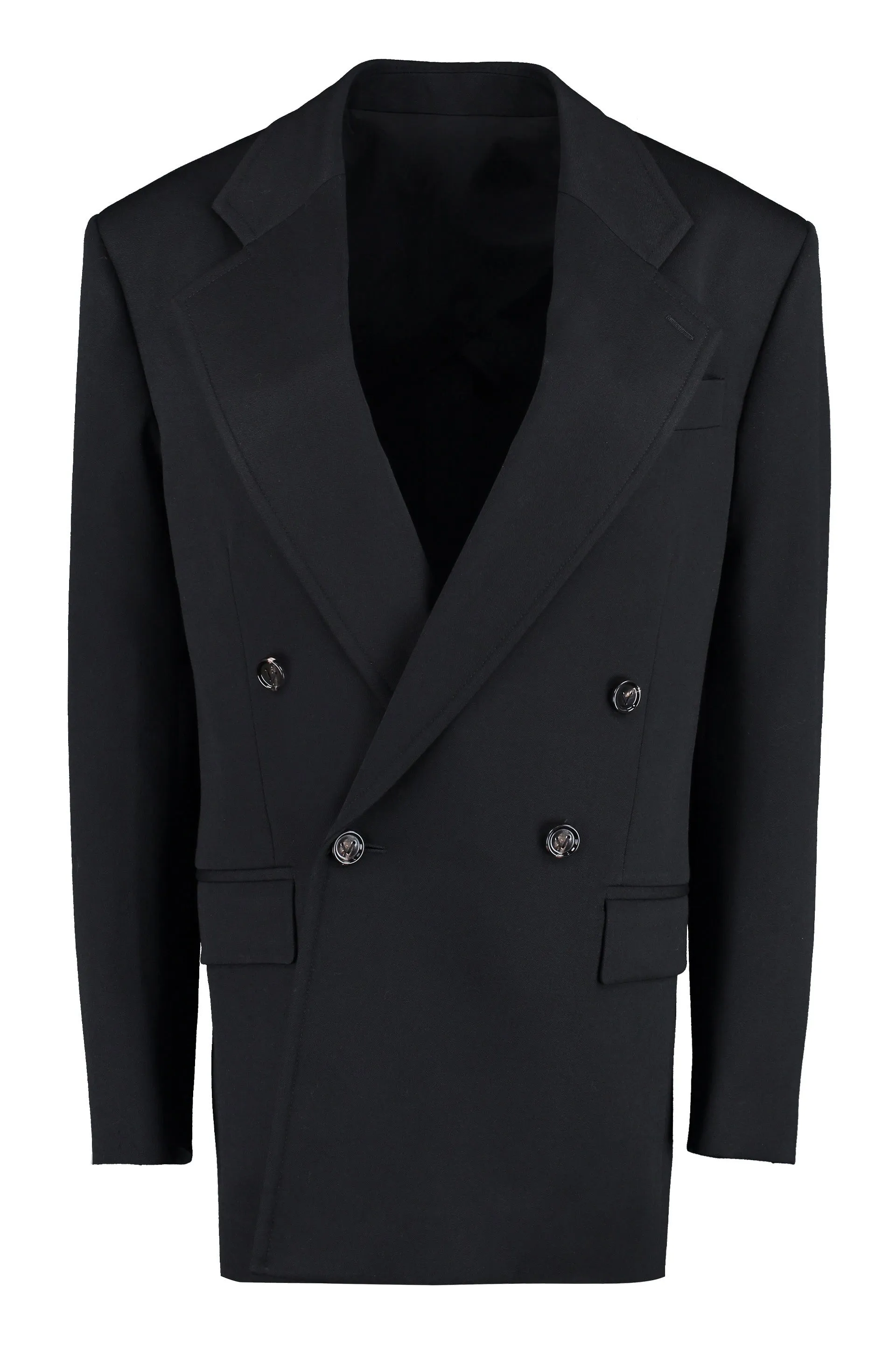 DOUBLE-BREASTED WOOL BLAZER sold by Lord & Taylor