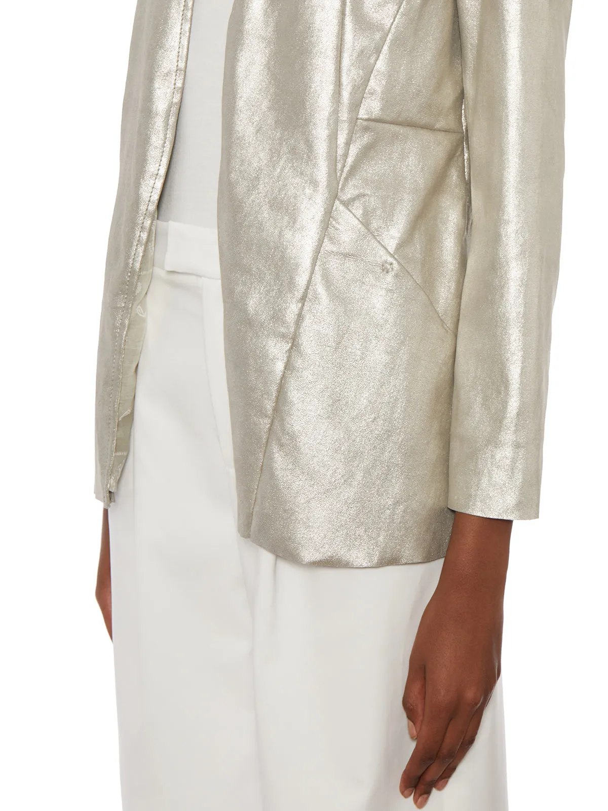 GIACCA SFODERATA IN PELLE STRETCH sold by Lord & Taylor product image thumbnail 5