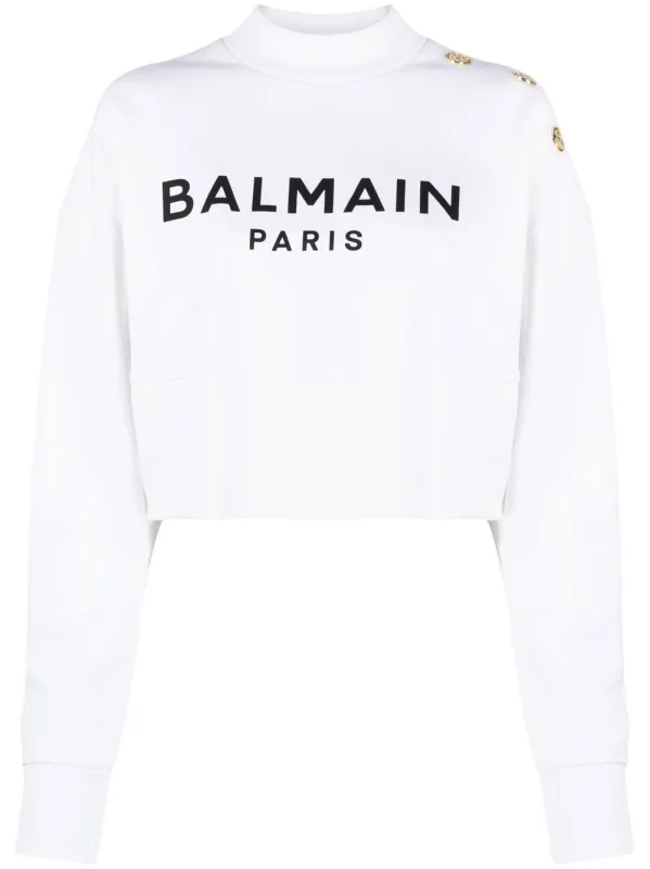 BOLD LOGO-PRINT BALMAIN SWEATSHIRT. sold by Lord & Taylor