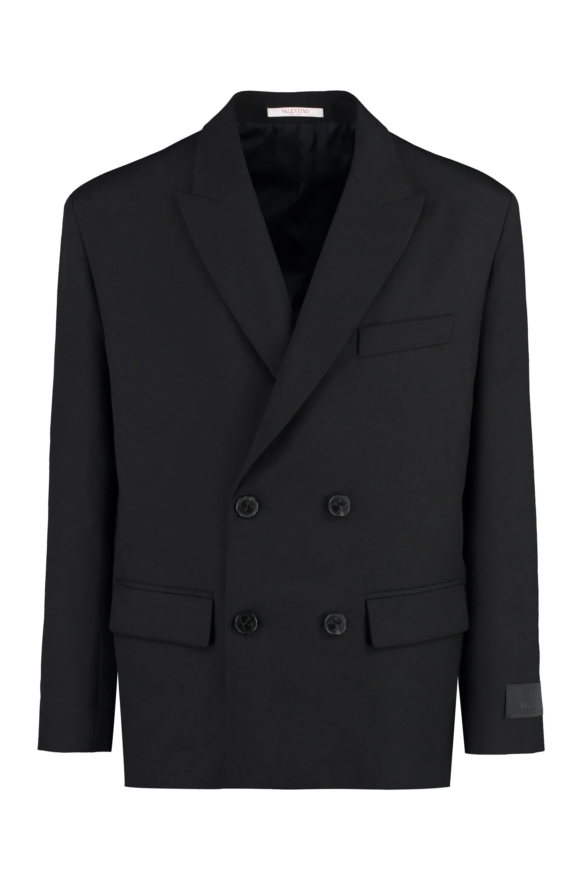 DOUBLE-BREASTED WOOL BLAZER sold by Lord & Taylor