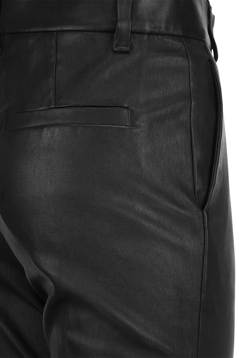 STRETCH NAPPA LEATHER CIGARETTE TROUSERS sold by Lord & Taylor product image thumbnail 4