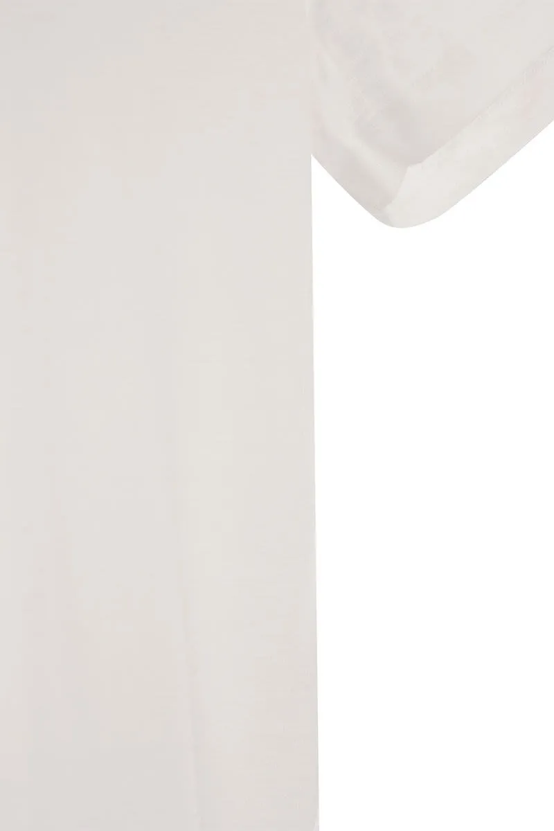 CREW-NECK T-SHIRT IN LINEN AND SHORT SLEEVE sold by Lord & Taylor product image thumbnail 4