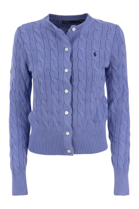 PLAITED COTTON CARDIGAN sold by Lord & Taylor