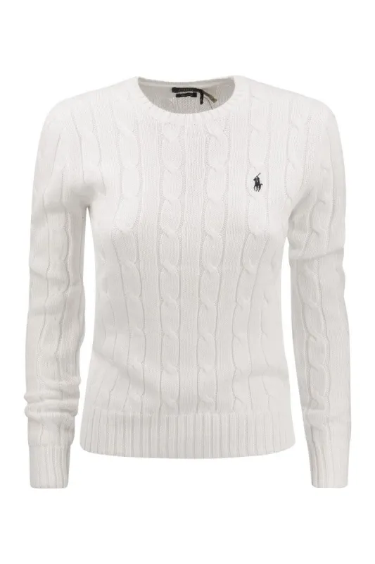 SLIM-FIT CABLE KNIT sold by Lord & Taylor