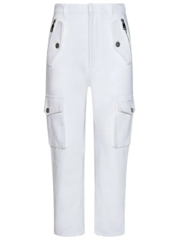 CARGO COTTON PANTS made by Balmain