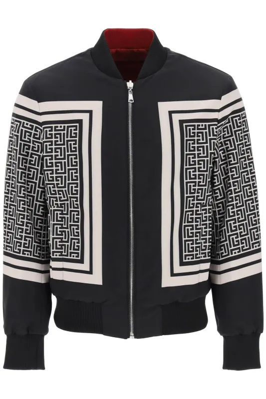 REVERSIBLE MONOGRAM SCARF BOMBER JA sold by Lord & Taylor