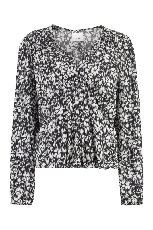 EDDY PRINTED VISCOSE BLOUSE sold by Lord & Taylor