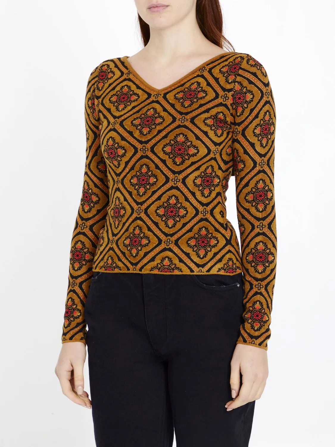 JACQUARD FABRIC JUMPER sold by Lord & Taylor product image thumbnail 2