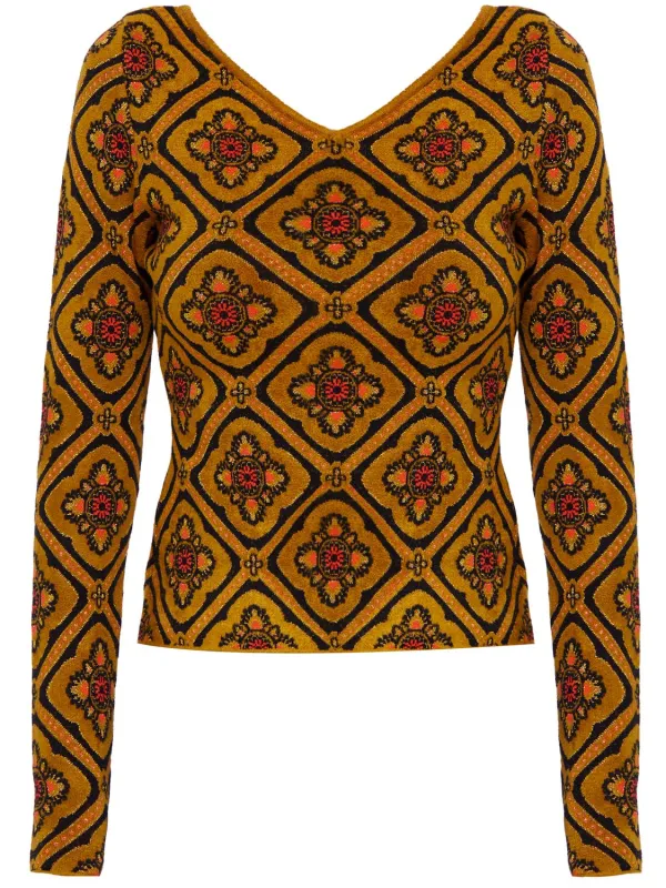 JACQUARD FABRIC JUMPER sold by Lord & Taylor