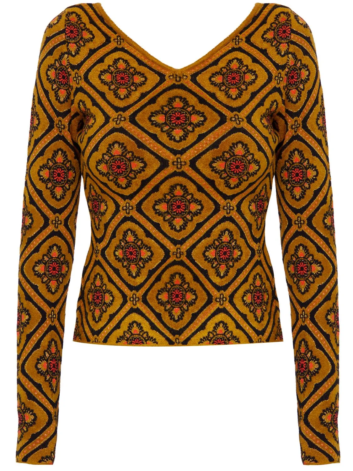 JACQUARD FABRIC JUMPER sold by Lord & Taylor