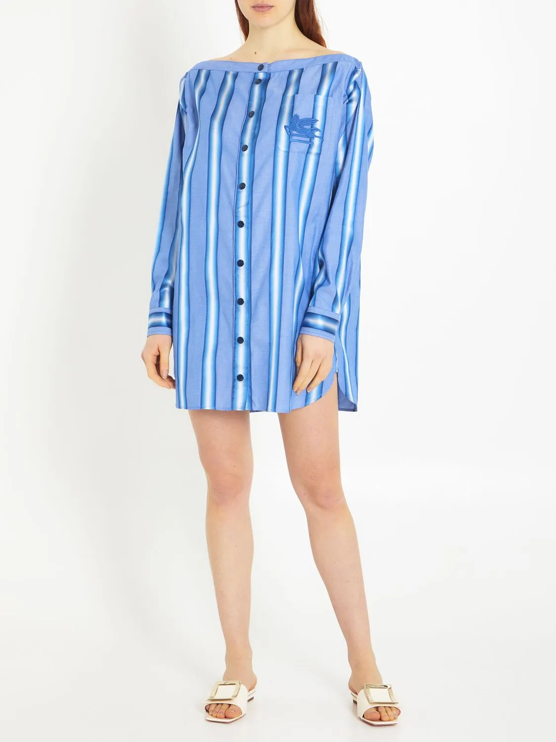STRIPED SHIRT DRESS sold by Lord & Taylor product image thumbnail 2