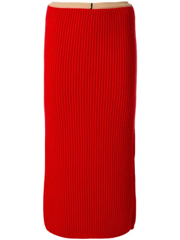 RIB-KNIT MIDI SKIRT sold by Lord & Taylor