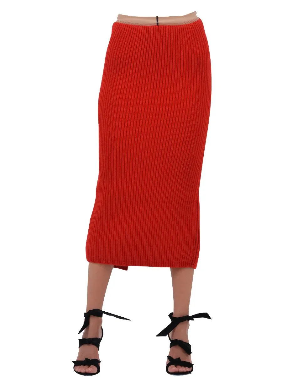 RIB-KNIT MIDI SKIRT sold by Lord & Taylor product image thumbnail 3