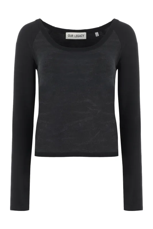 LONG SLEEVE CROP TOP sold by Lord & Taylor